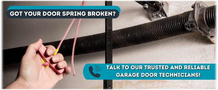Broken Garage Door Spring Belmont CA